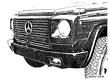Mercedes Classe G - Enjoliveur de projecteur en plastique