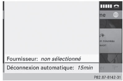 Affichage de la liste des opérateurs de téléphonie mobile