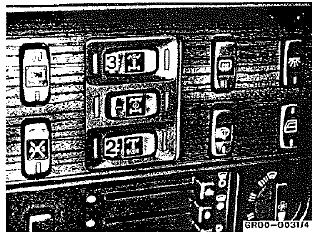 Mercedes Classe G - Commutateurs à touche - commande de blocage