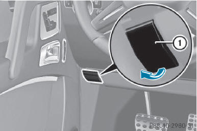 La poignée de déverrouillage du capot se