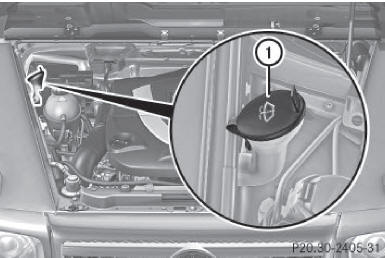 Réservoir du lave-glace (exemple)