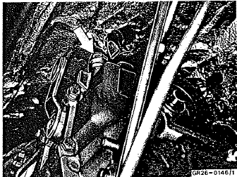 7 Débrancher la conduite de renillard sur le carier